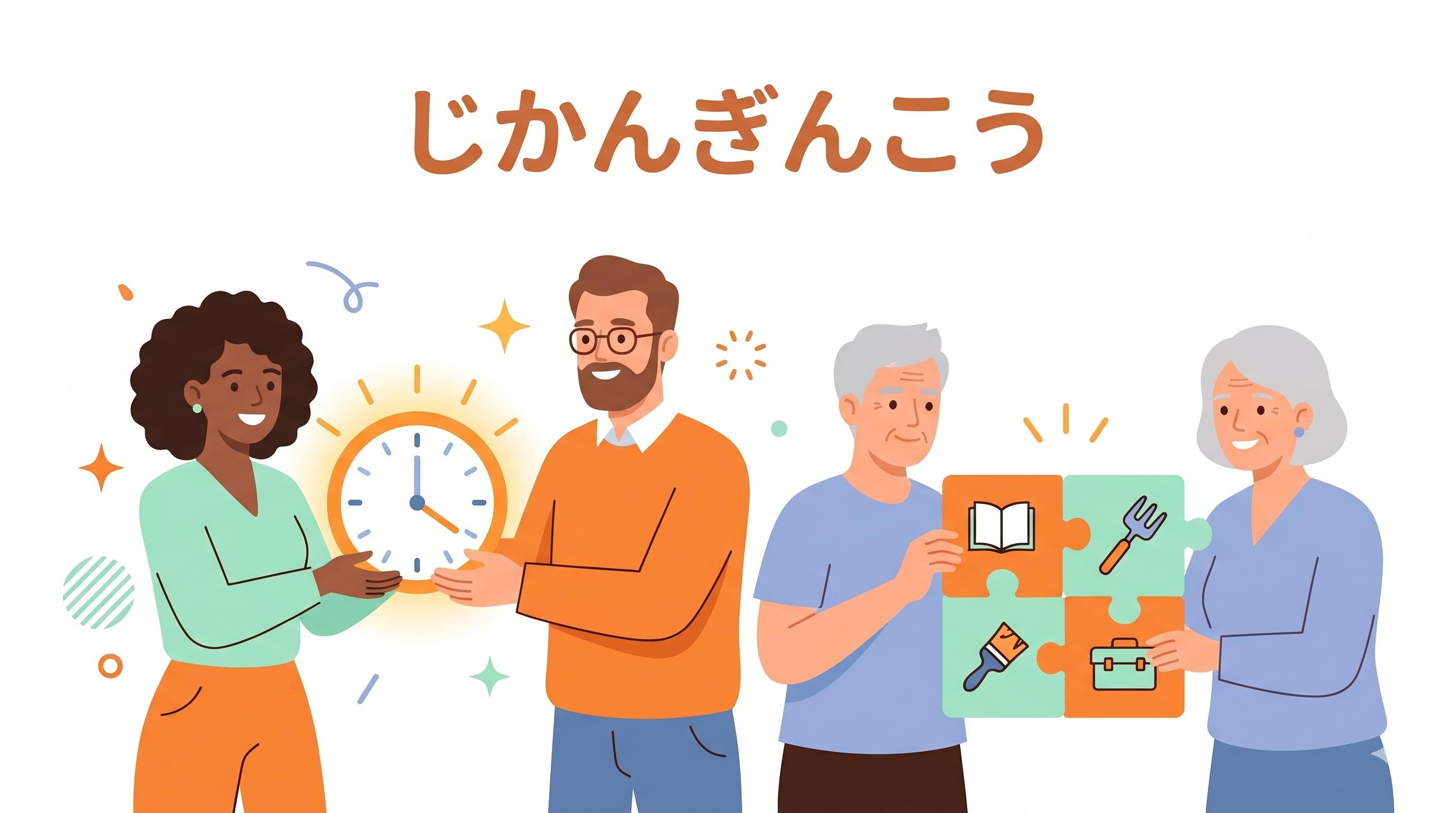 じかんぎんこう わくわくの村